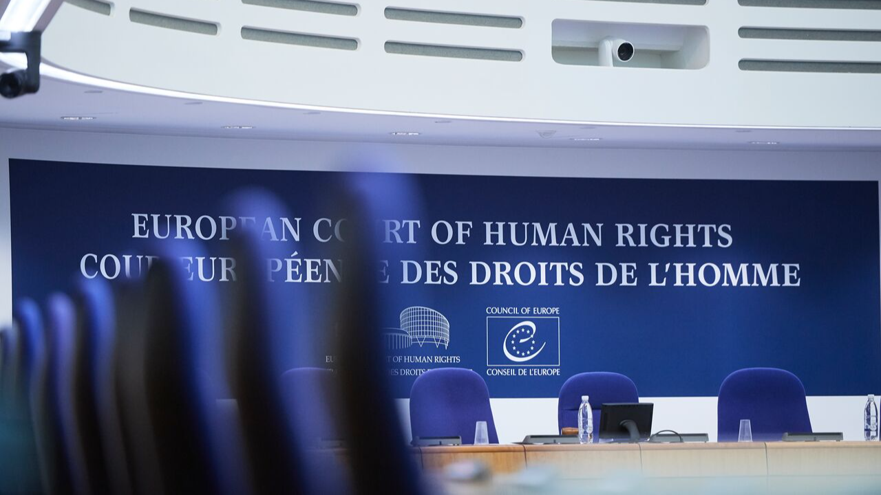 Main hearing room of the Human Rights building