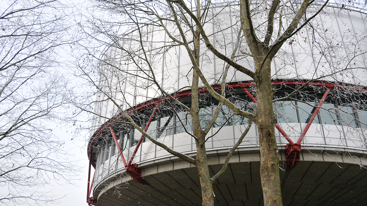 Tambour de la petite salle d'audience du Palais des droits de l'homme